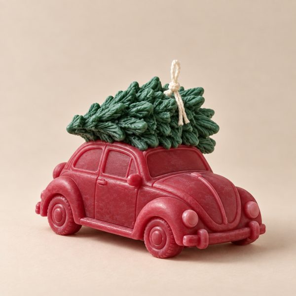Large Christmas Car – Μεγάλο χριστουγεννιάτικο αμαξάκι με έλατο